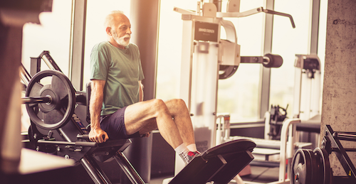 Older Man Exercising