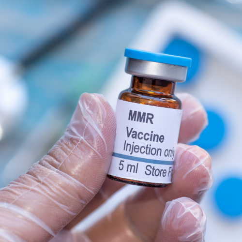 Photo of the measles vaccine