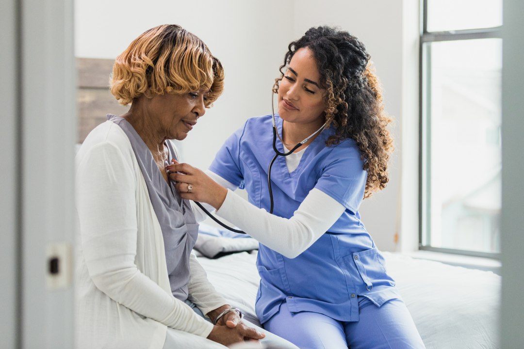 woman getting checked by doctor