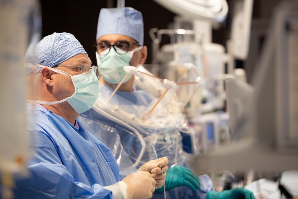 doctors performing surgery