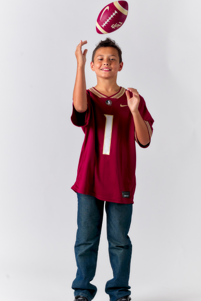 Jude Harper with football