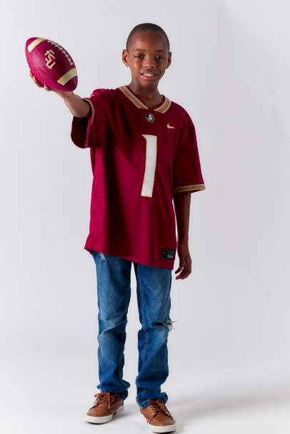 Bruce Baker with football