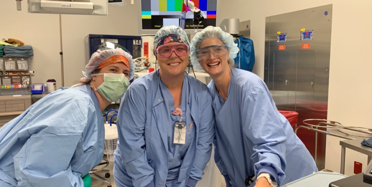 Angie and surgery team