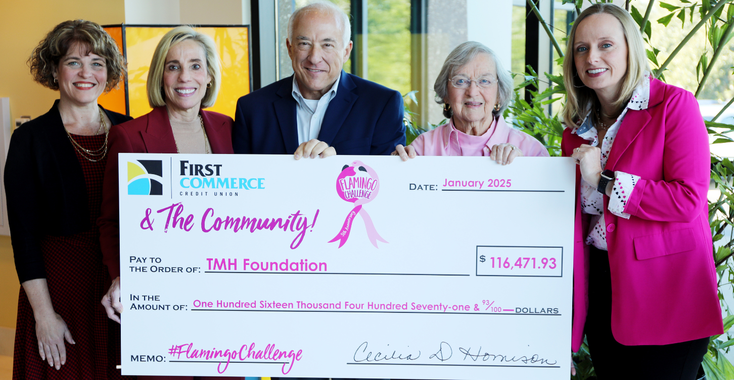 TMH Foundation team holds #FlamingoChallenge Check