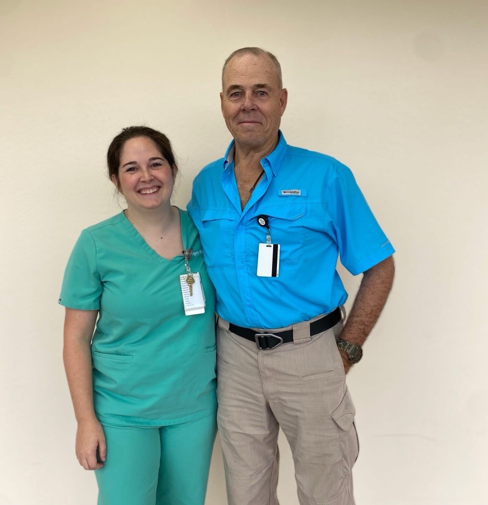 Megan Bell with Greg Laffitte