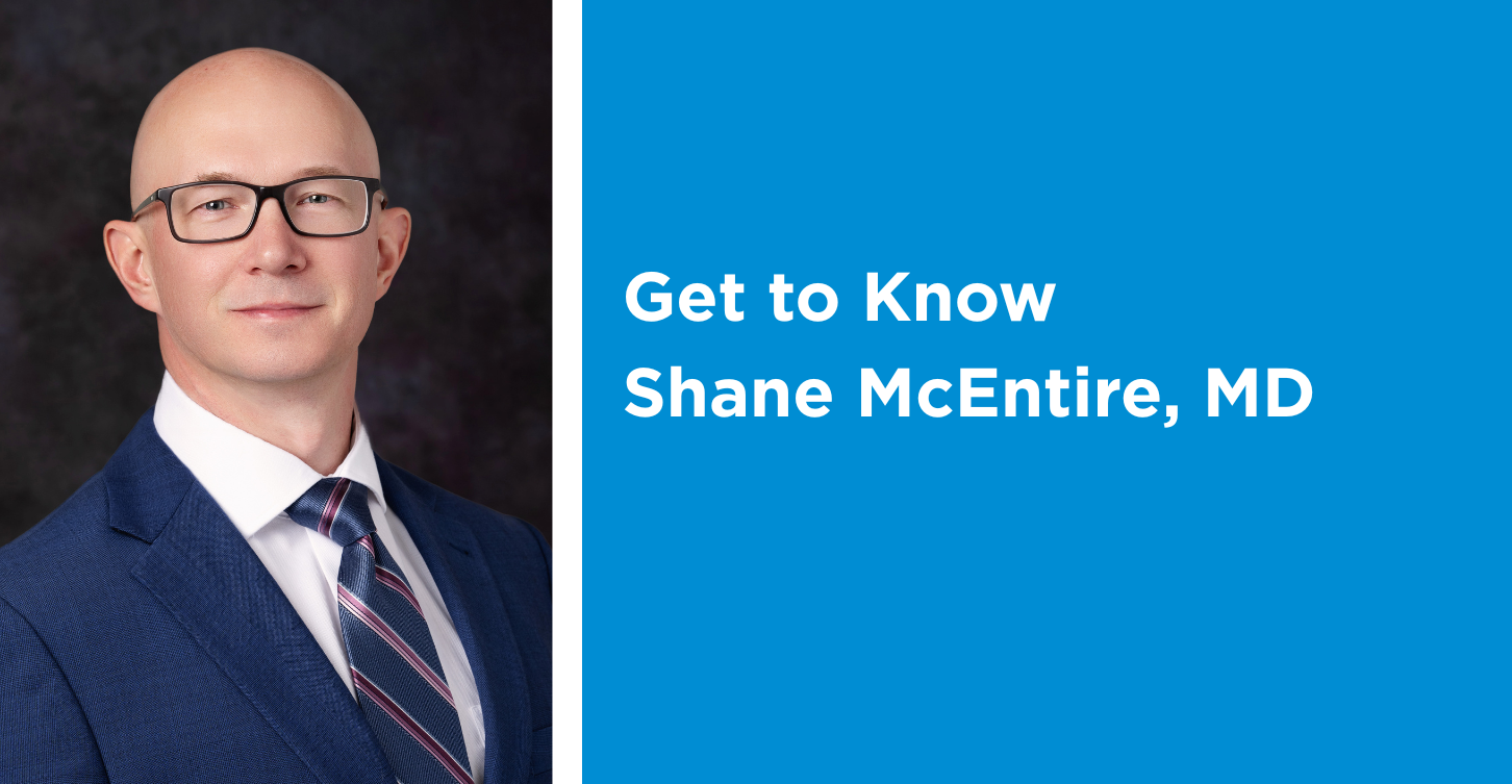 Graphic with Dr. McEntire