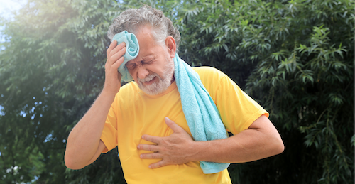 Man having a stroke
