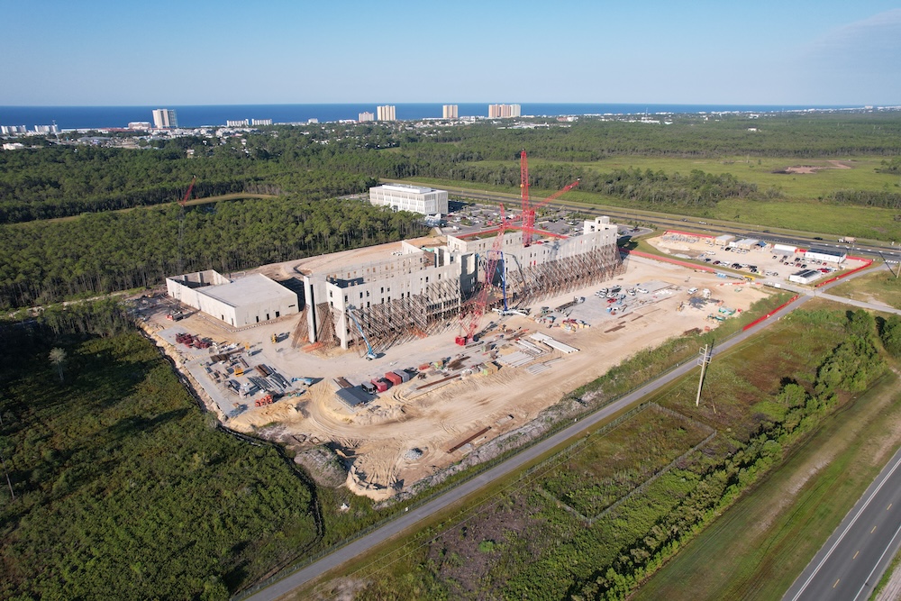Construction site of new hospital in Panama City Beach