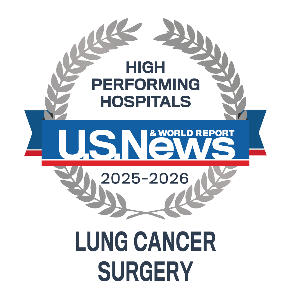 High-Performing Hospital in Lung Cancer Surgery seal