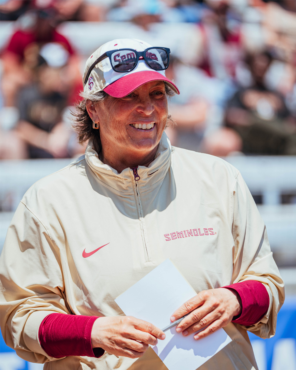 Coach Lonnie Alameda Smiling