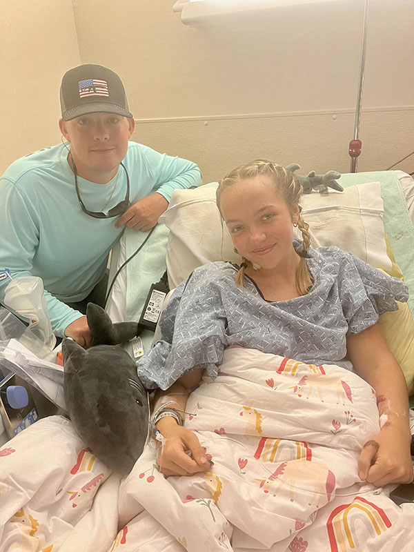 Addison Bethea has third surgery at TMH after shark bite.