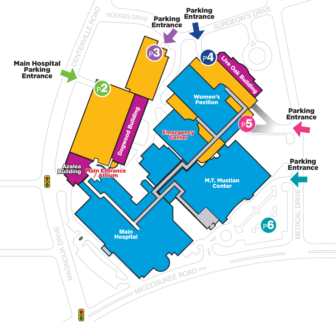 TMH Parking Map