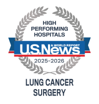 High-Performing Hospital in Lung Cancer Surgery seal
